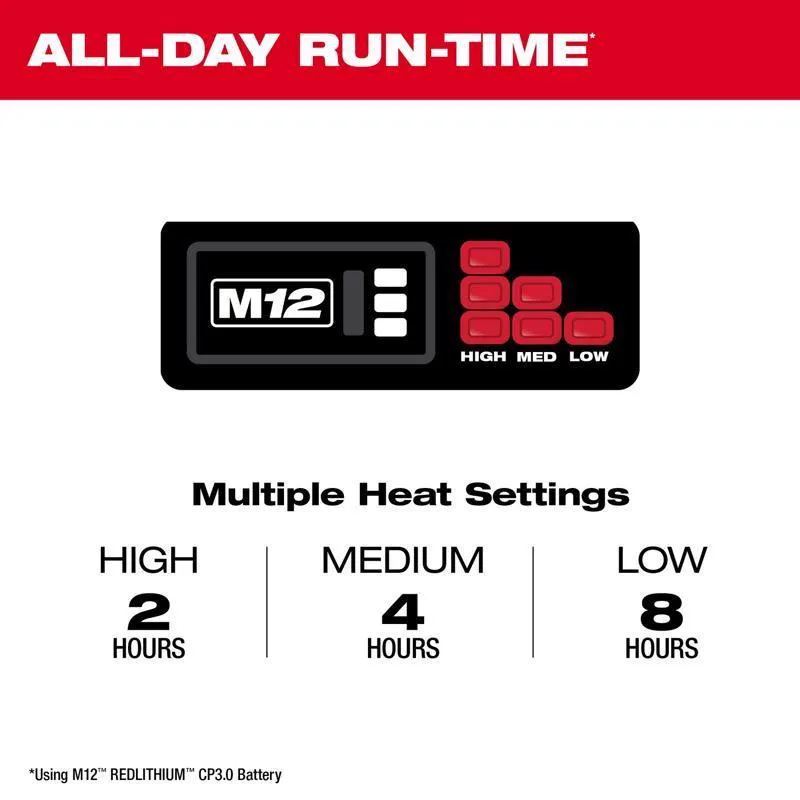 Milwaukee M12 XXXL Long Sleeve Men's Hooded Heated Jacket Kit Gray