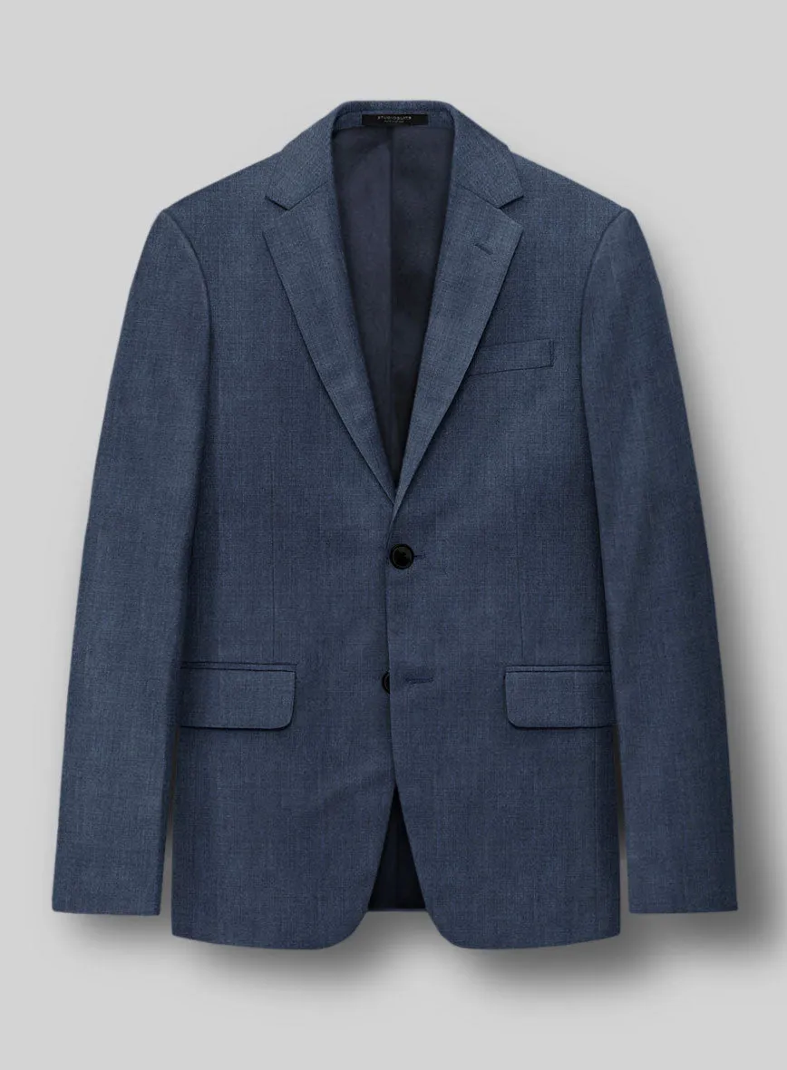 Napolean Stretch Imperial Blue Wool Suit