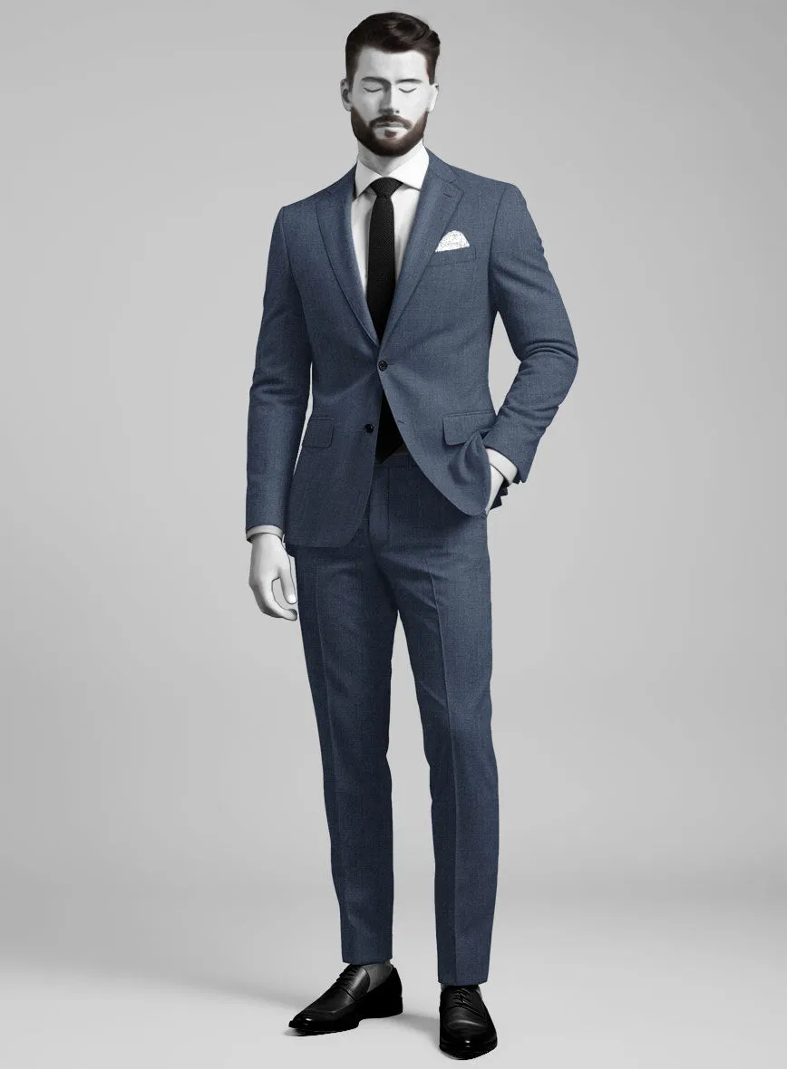 Napolean Stretch Imperial Blue Wool Suit