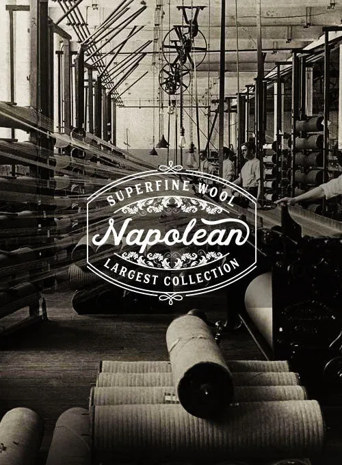 Napolean Stretch Imperial Blue Wool Suit
