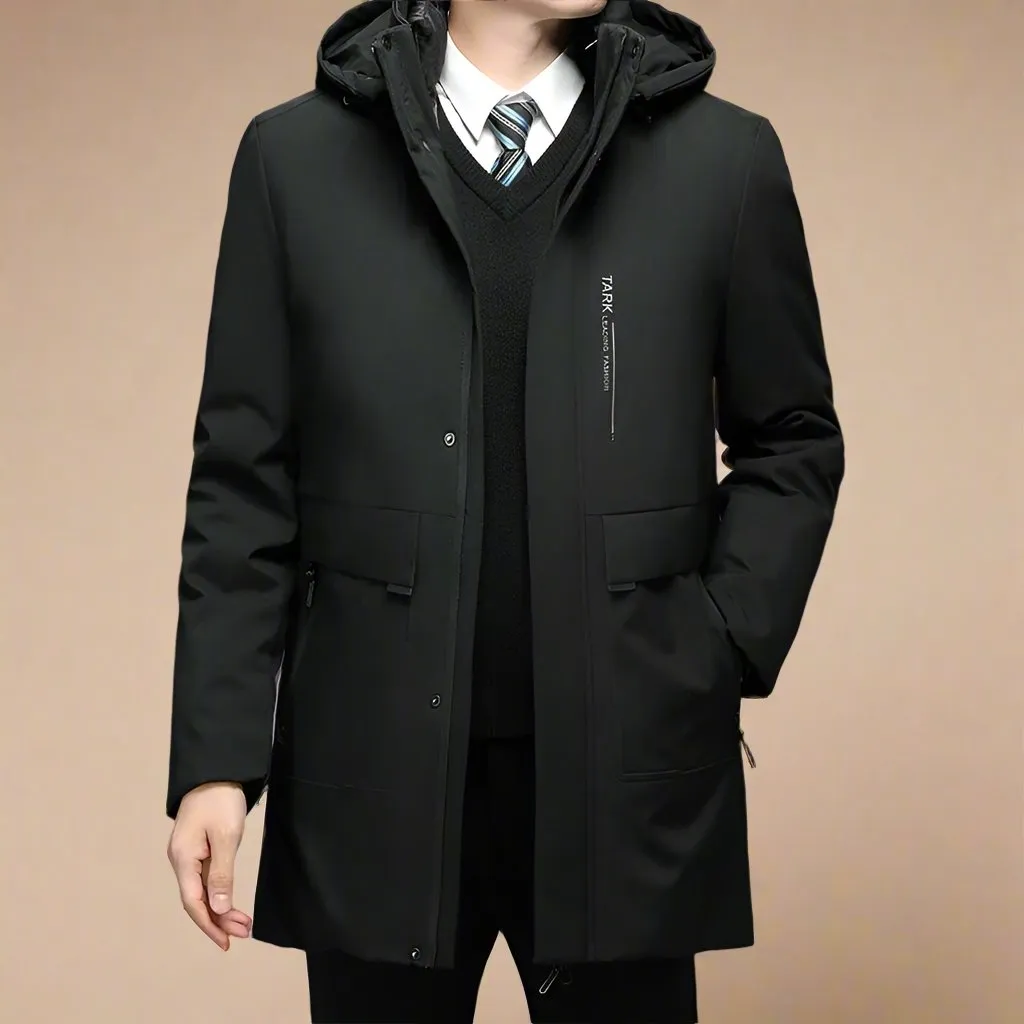 Olaf&Dave Winterjas | Business Casual waterdichte heren winterjas met fleece kraag
