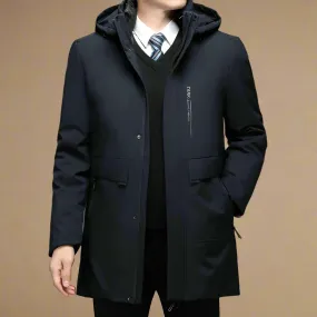 Olaf&Dave Winterjas | Business Casual waterdichte heren winterjas met fleece kraag