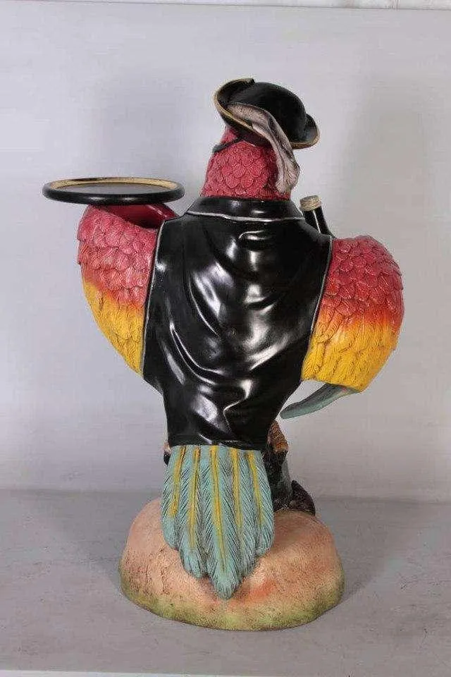 Pirate Parrot Butler Statue