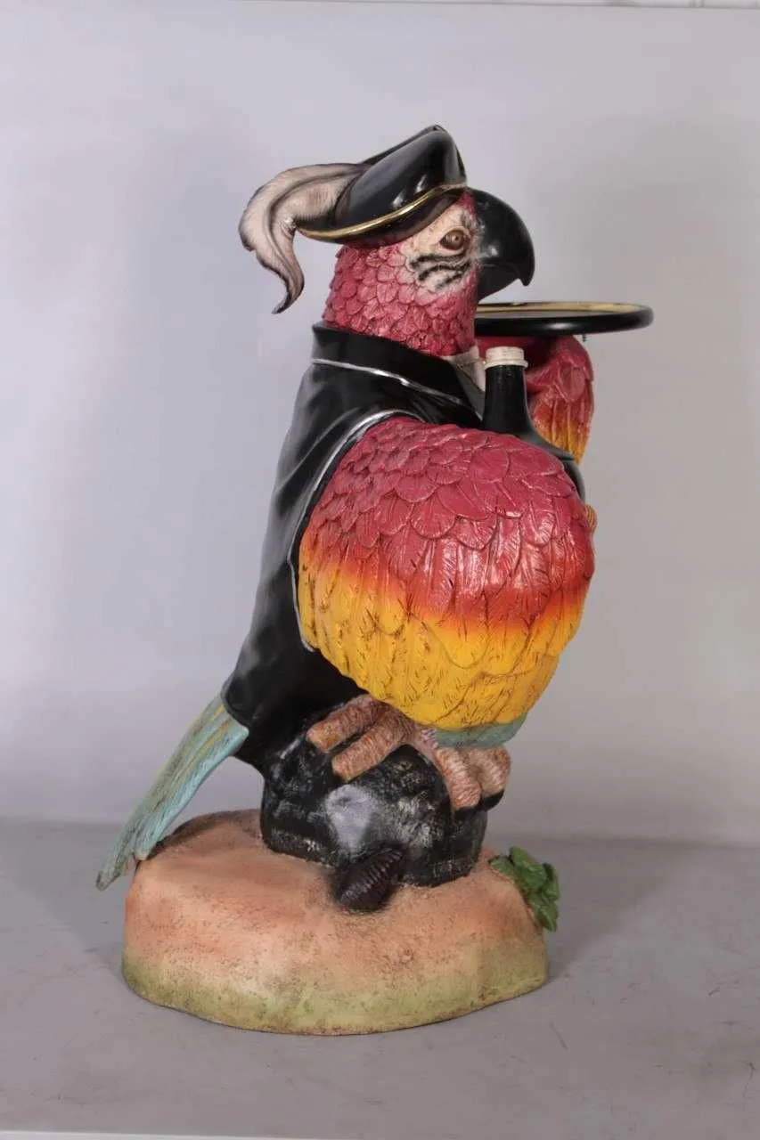 Pirate Parrot Butler Statue