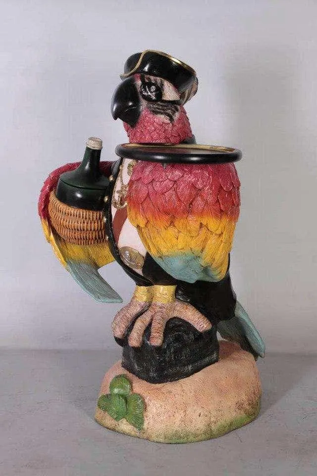 Pirate Parrot Butler Statue