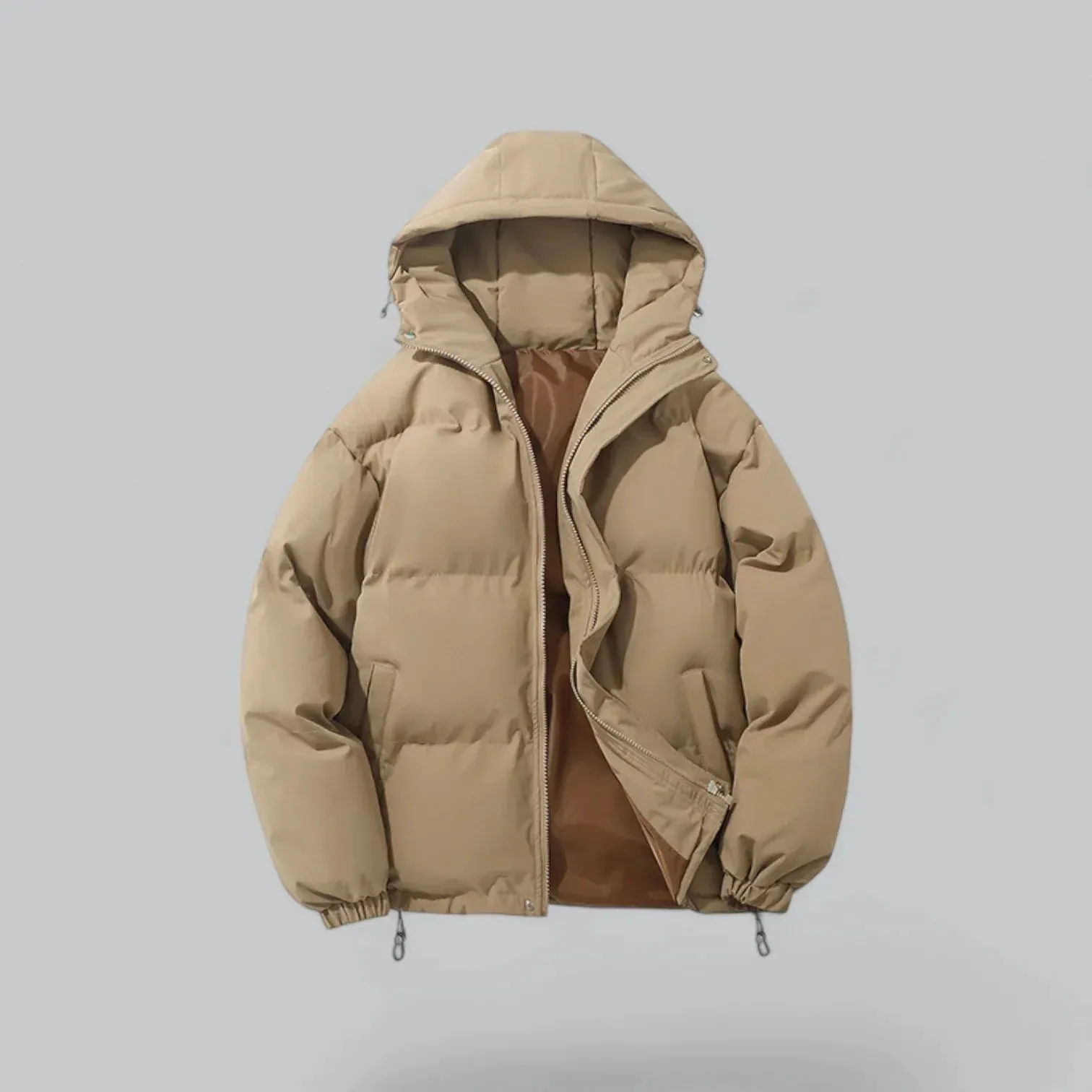 Practical Men's Quilted Coat with Insulated Design