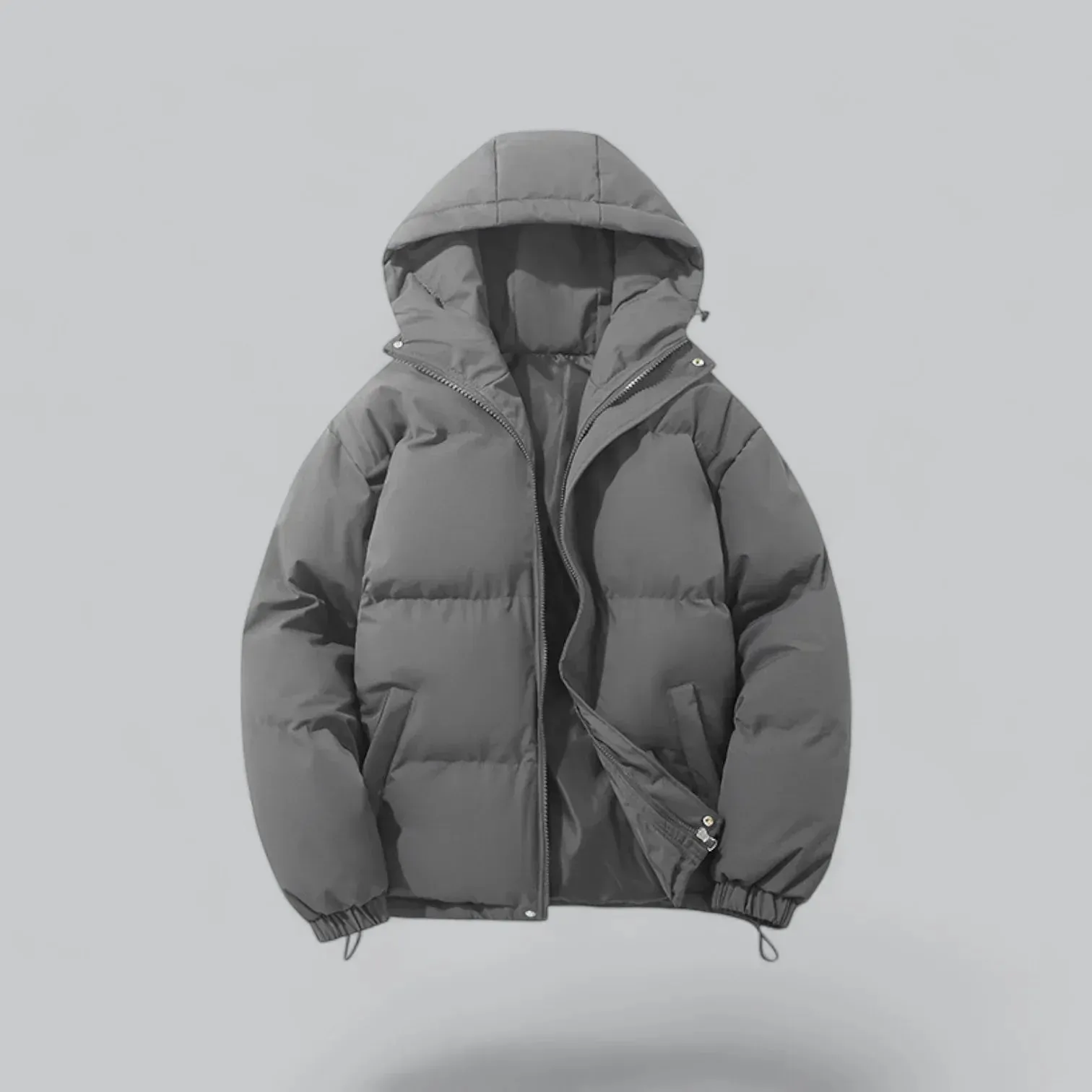Practical Men's Quilted Coat with Insulated Design