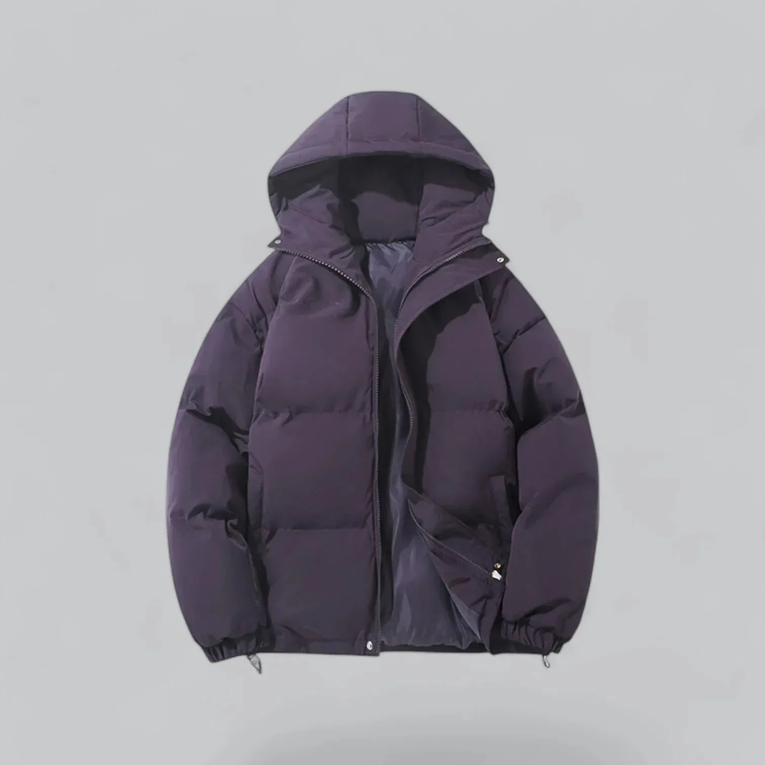 Practical Men's Quilted Coat with Insulated Design