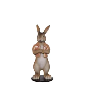 Rob The Bunny Rabbit With Short Jacket Statue