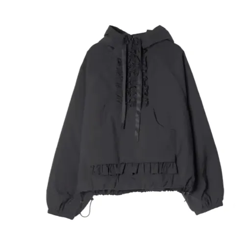 Ruffle Pullover Parka