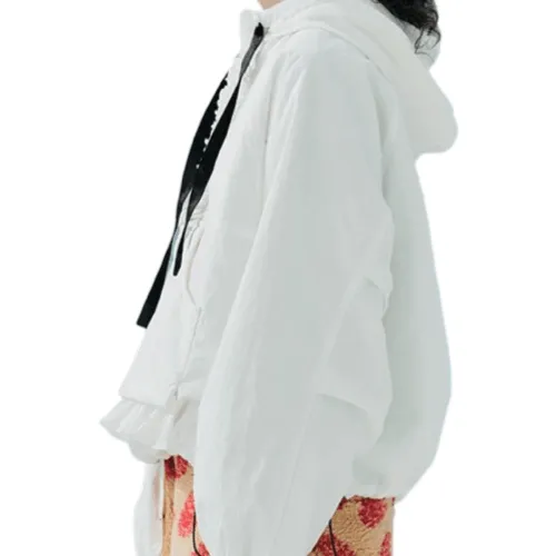 Ruffle Pullover Parka