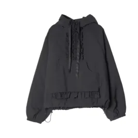 Ruffle Pullover Parka