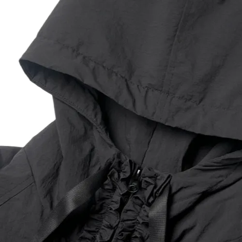 Ruffle Pullover Parka