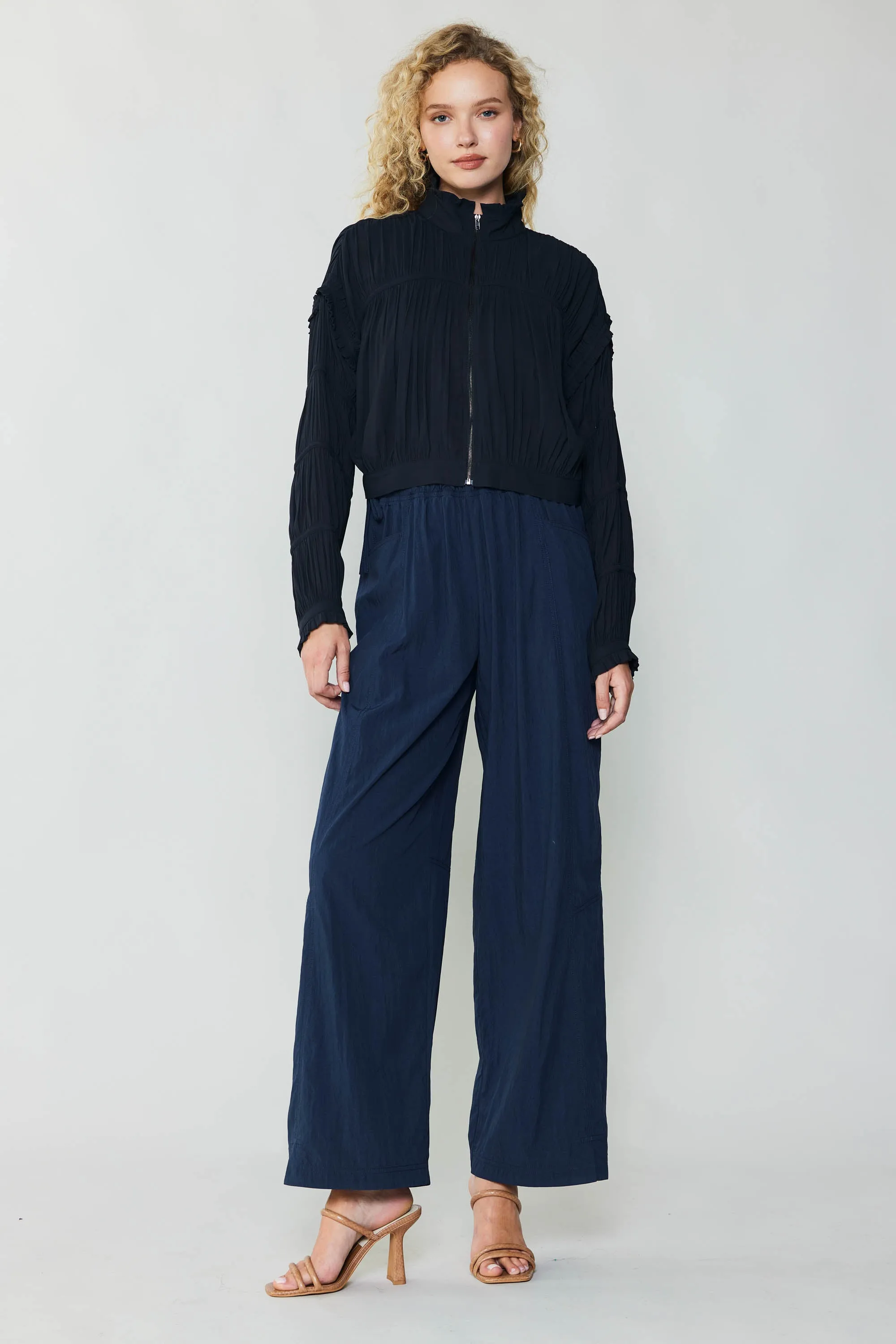 Shirred Sleeve Jacket
