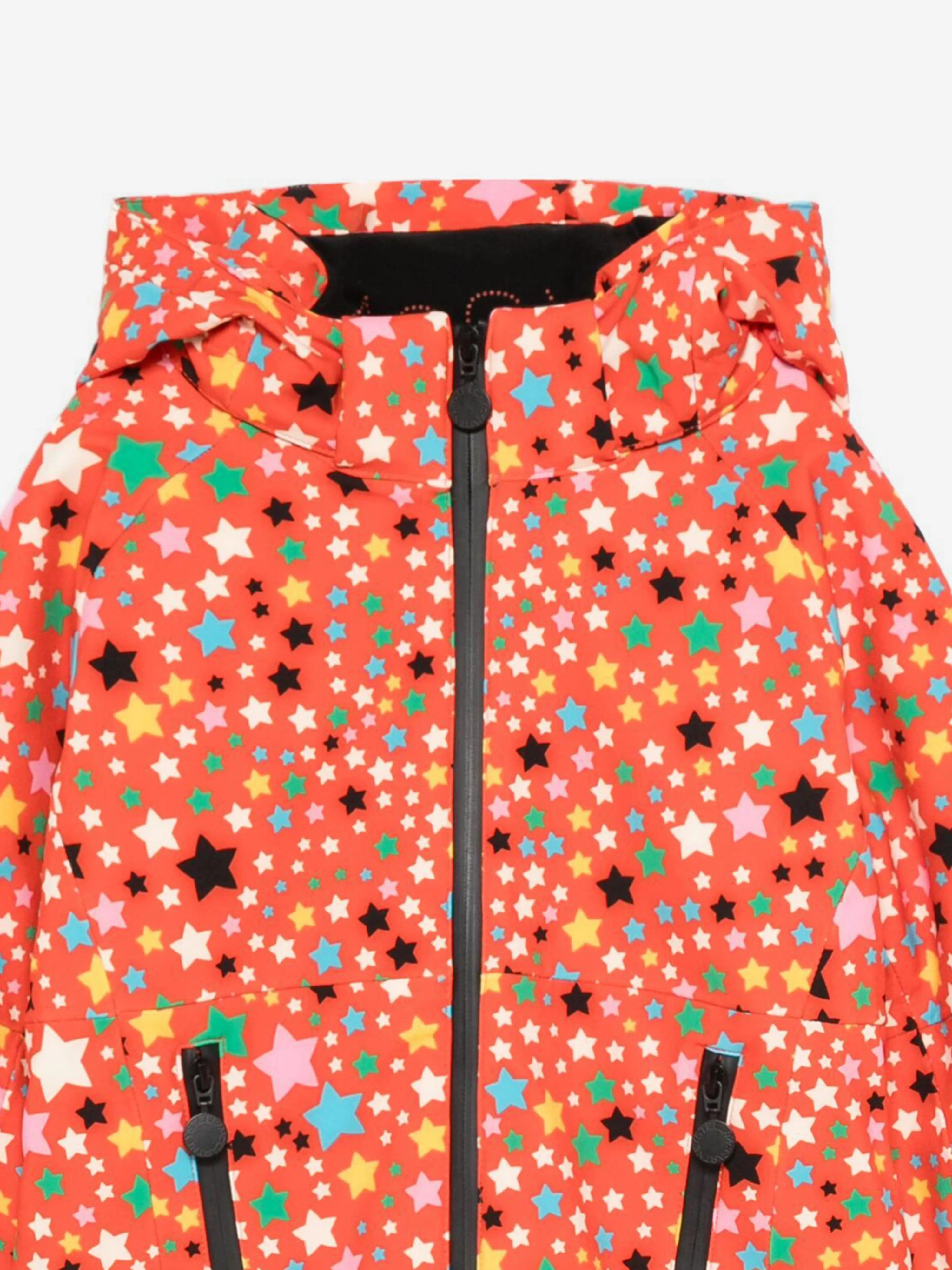 Stella McCartney Girls Star Ski Jacket in Red
