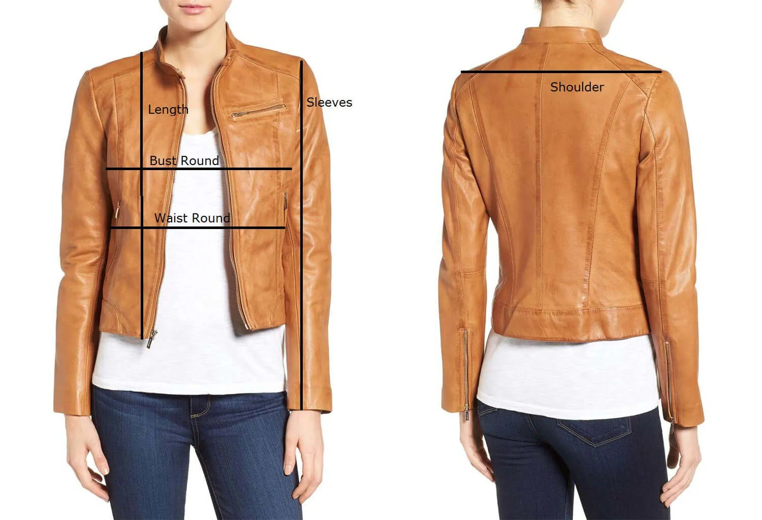 Stylish Women's Black Color Leather Coat/ Jacket, Black Leather Belt Coat For Ladies
