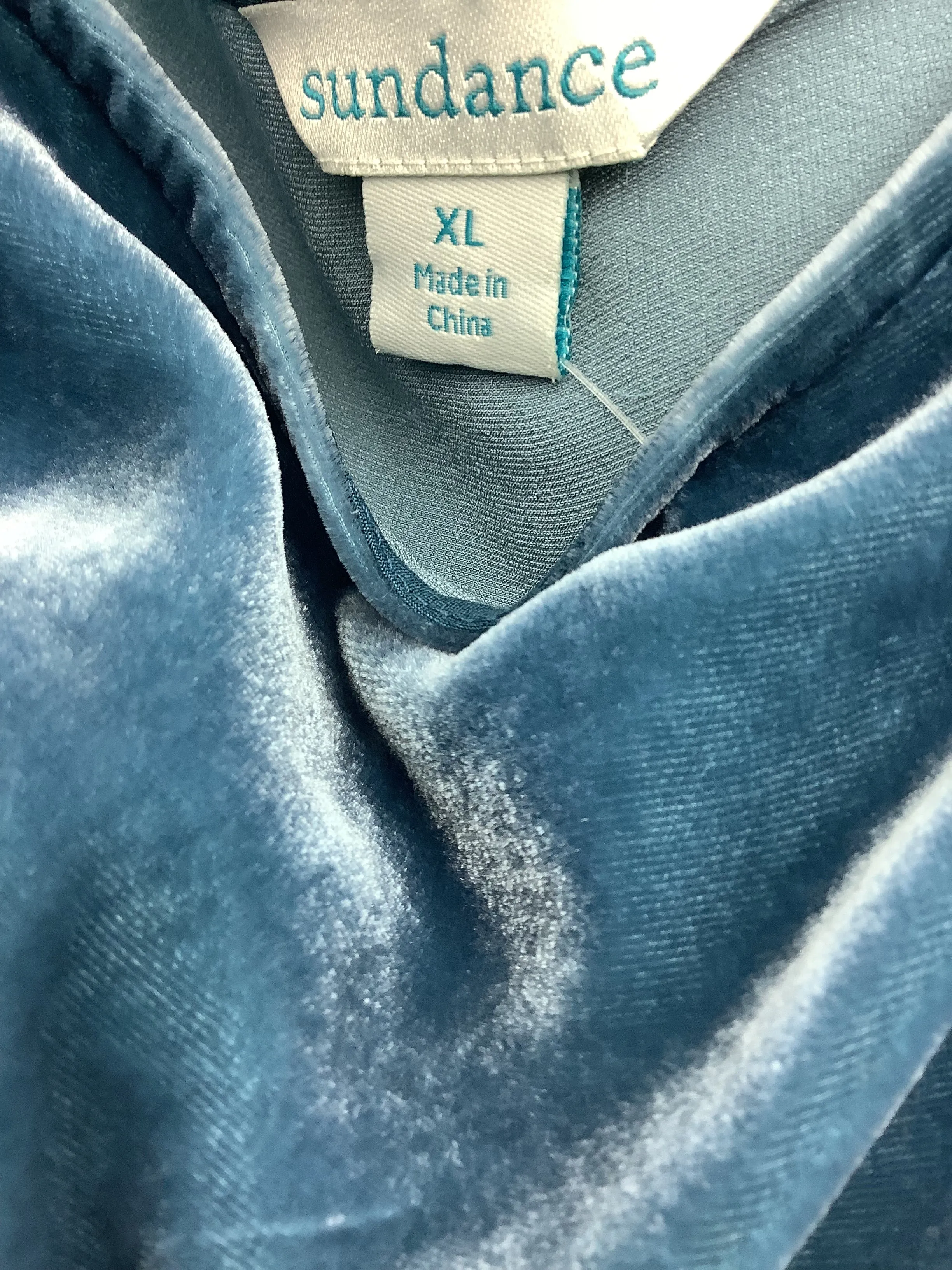 Sundance Women's Dress Blue Velvet Size: XL