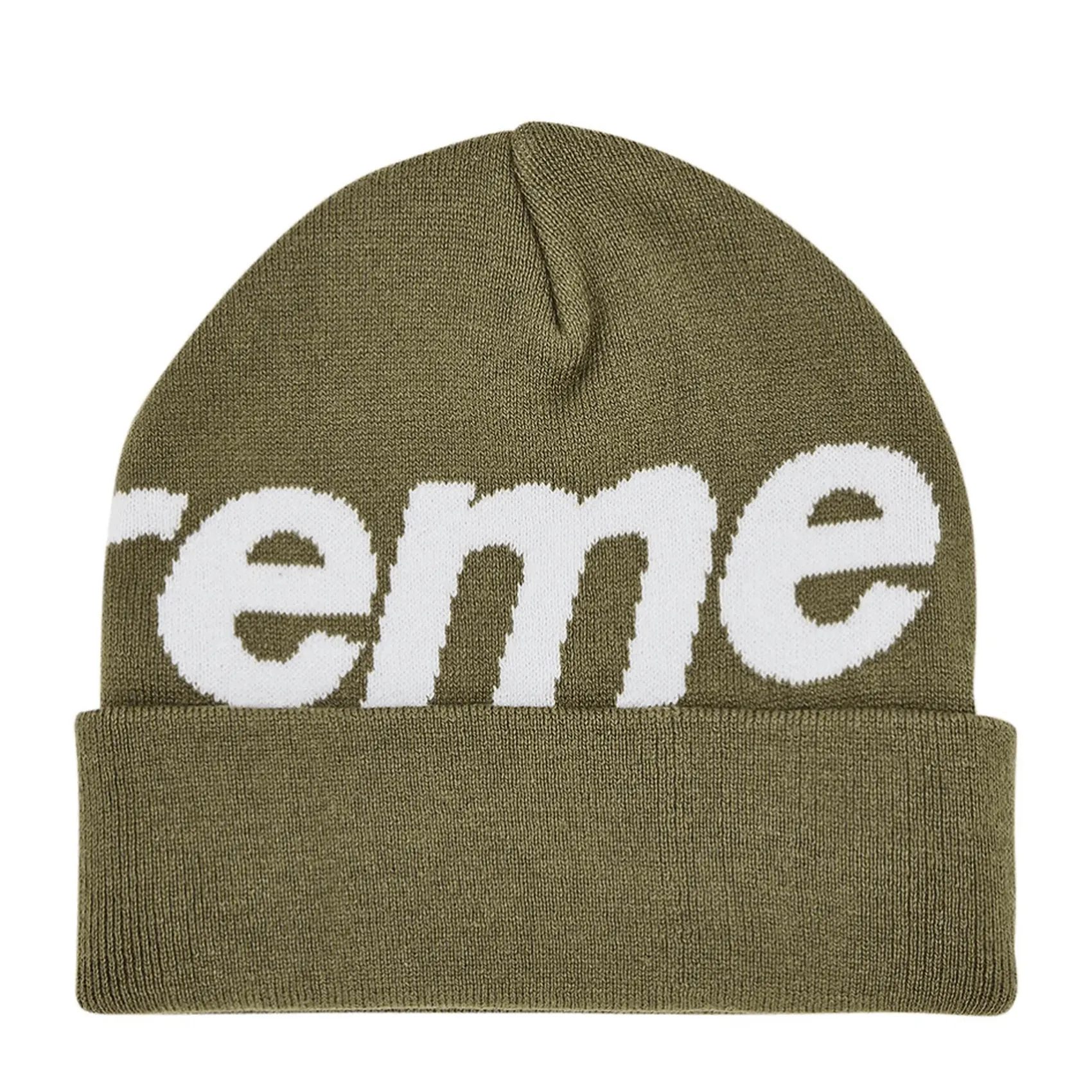 Supreme Big Logo Beanie 'Olive'