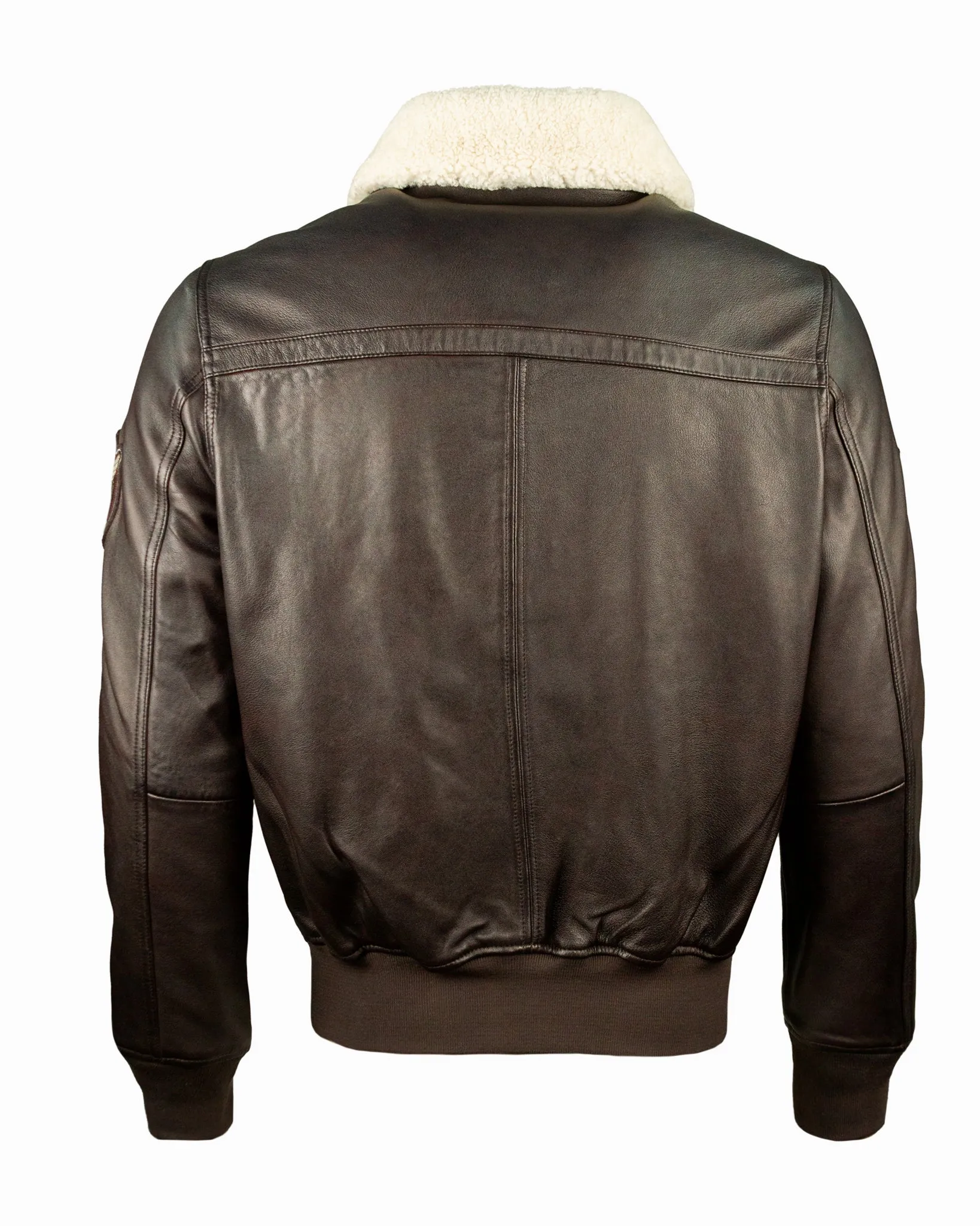 TOP GUN® AVIATOR LUXURY LEATHER BOMBER