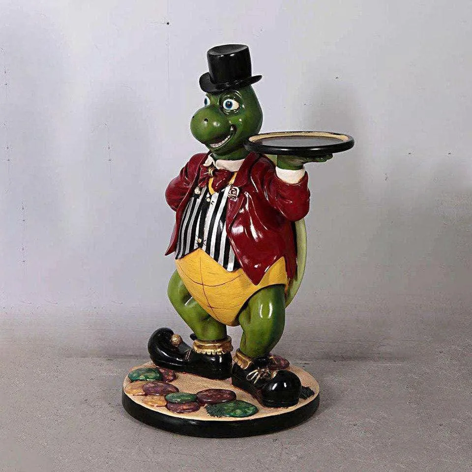 Turtle Butler Life Size Statue