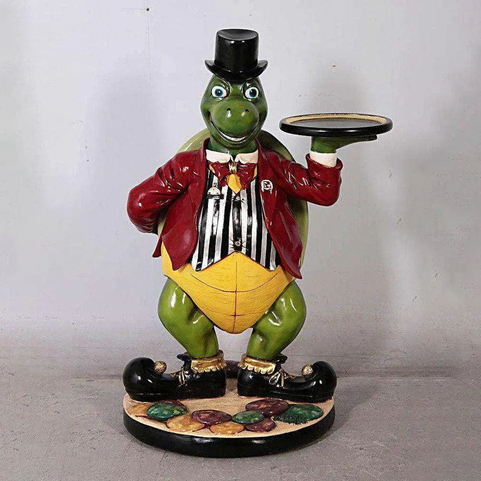 Turtle Butler Life Size Statue