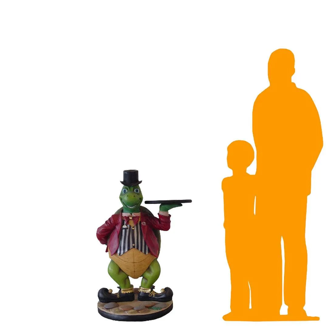 Turtle Butler Life Size Statue