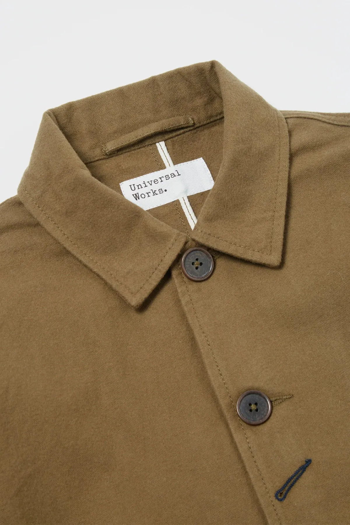 Universal Works - Bakers Chore Jacket In Olive Nebraska Cotton