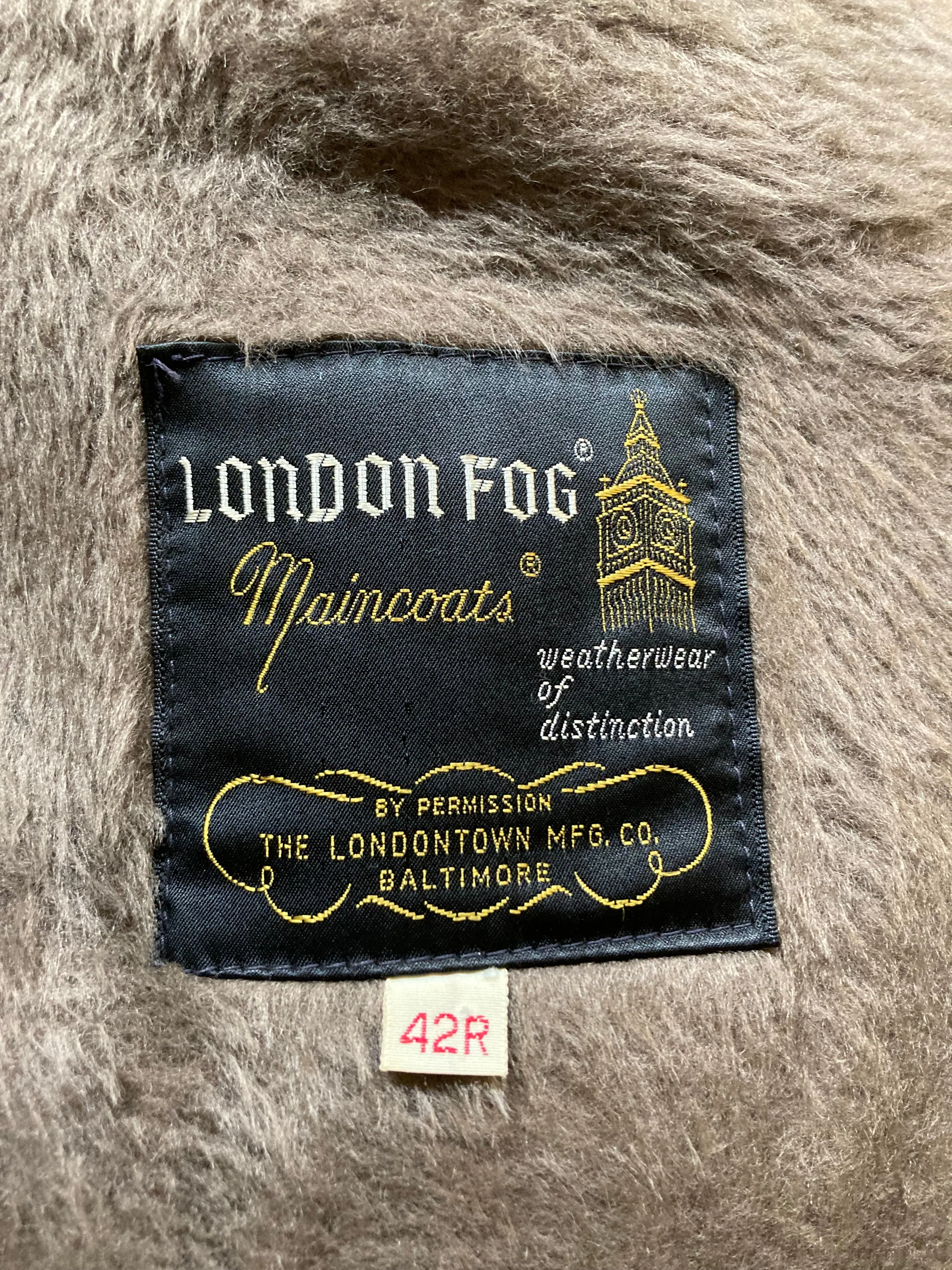 Vintage London Fog Plaid Trench Coat with Removable Liner, Made in USA