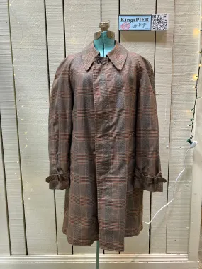 Vintage London Fog Plaid Trench Coat with Removable Liner, Made in USA