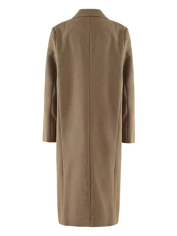 Wenkouban-Winter outfits Christmas Notched Collar Double Breasted Long Winter Coat